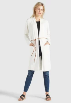 Budget 🤩 Khujo PERKY WITH BELT - Strickjacke - Beige, Damen 👍 -Khujo Exquisiter Laden a757b5718d8f46bcbe19d995769d34d5