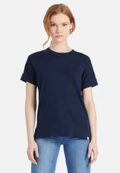 Rabatt 🌟 Khujo ALLMUT - T-Shirt Basic - Dark Blue, Damen 🛒
