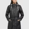 Schlussverkauf 💯 Khujo GLENNA - Regenjacke / Wasserabweisende Jacke - Schwarz, Damen 👍