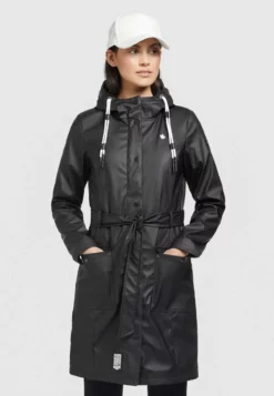 Schlussverkauf 💯 Khujo GLENNA - Regenjacke / Wasserabweisende Jacke - Schwarz, Damen 👍