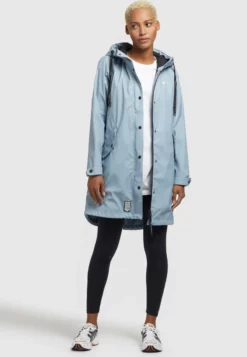 Billig ✔️ Khujo ODELIE - Regenjacke / Wasserabweisende Jacke - Hellblau, Damen ⭐ -Khujo Exquisiter Laden aba771dce3bd46e490cb27483c21be65