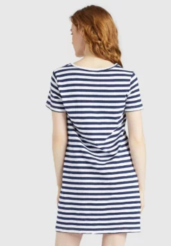 Budget 😀 Khujo VAISHALI - Jerseykleid - Blau Gestreift, Damen 😉 -Khujo Exquisiter Laden ad64b65d0e7141028ca6c53edc21902a