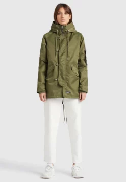 Neu 🤩 Khujo TIANA - Leichte Jacke - Olive, Damen 🔥