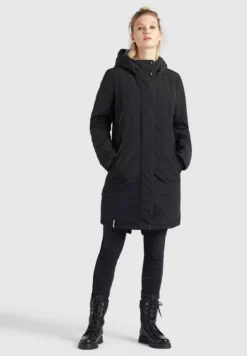 Budget 🌟 Khujo CHARLYN - Wintermantel - Schwarz, Damen 🤩