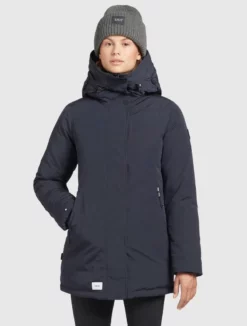 Coupon 🧨 Khujo KANDA - Wintermantel - Dark Blue, Damen 👏
