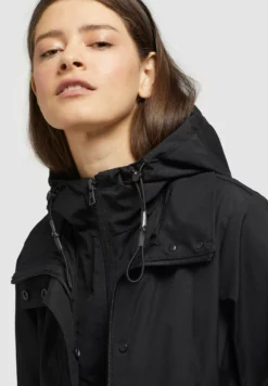 Bestes Angebot ⭐ Khujo FELINA - Regenjacke / Wasserabweisende Jacke - Schwarz, Damen 😀 -Khujo Exquisiter Laden b2b4387c4f514b72b5c9e9ca7695741e