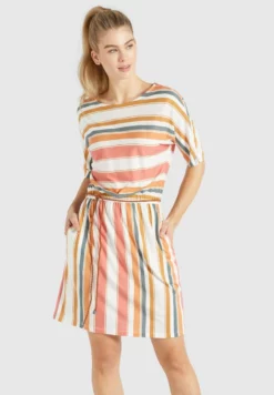 Aktion 🤩 Khujo GABY - Jerseykleid - Mehrfarbig Gestreift, Damen 😍