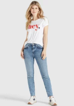 Bestpreis 😀 Khujo BANANI HEY - T-Shirt Print - Weiß, Damen ✨ -Khujo Exquisiter Laden b3f2e1d819bf459fa73e4c2eabdc6e4e