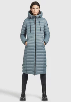Budget 🧨 Khujo MIMI SHINE - Wintermantel - Blaugrau, Damen ✨