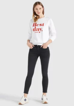 Blitzangebot ✔️ Khujo SILICIA BEST DAY - Sweatshirt - Weiß, Damen 👍 -Khujo Exquisiter Laden c1dfe82bcbff414a83d73df37bba98f6