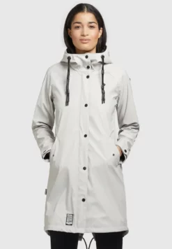 Blitzangebot 🤩 Khujo ODELIE - Regenjacke / Wasserabweisende Jacke - Hellgrau, Damen 👏