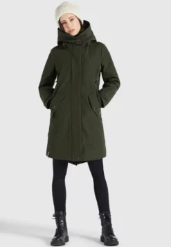 Blitzangebot 🔥 Khujo CHARLYN2 - Wintermantel - Dunkeloliv Polyester, Damen 🎉