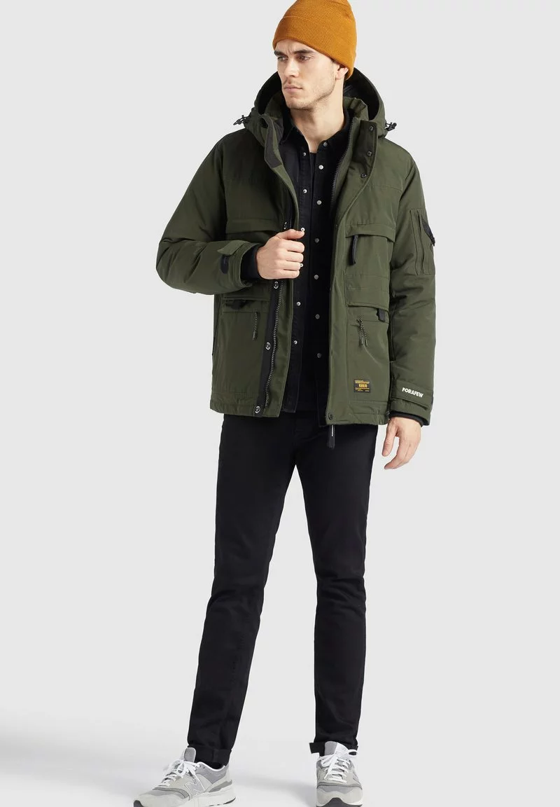 Neu 😍 Khujo BOYNTON - Winterjacke - Dunkeloliv, Herren 🛒 2 Neu 😍 Khujo BOYNTON - Winterjacke - Dunkeloliv, Herren 🛒 – Bild 2