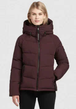 Budget 🎁 Khujo ISIDORA - Wintermantel - Weinrot, Damen 🎁
