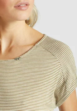 Neu 😍 Khujo ANNEMARIE - Jerseykleid - Weiß-ocker Gestreift, Damen 🔥 -Khujo Exquisiter Laden d814b7395bce4774b7c15a557891b879