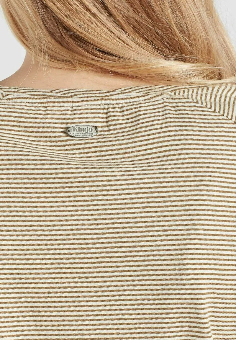 Angebote ✔️ Khujo BABSI - T-Shirt Print - Weiß Ocker Gestreift, Damen ✨ 6 Angebote ✔️ Khujo BABSI - T-Shirt Print - Weiß Ocker Gestreift, Damen ✨ – Bild 6