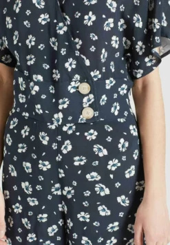 Budget ✨ Khujo BORGIA - Jumpsuit - Blau-weiß Geblümt, Damen 🔥 -Khujo Exquisiter Laden dff651dec68045d19295f25e2d4c7b6c