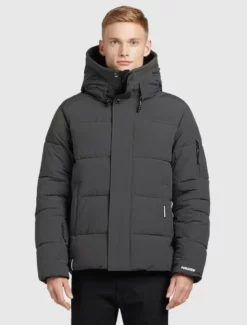 Coupon 🛒 Khujo BARAT - Winterjacke - Dunkelgrau, Herren 😍