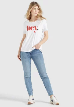 Bestpreis 😀 Khujo BANANI HEY - T-Shirt Print - Weiß, Damen ✨ -Khujo Exquisiter Laden e1f9b5f6630c48c6a9717fefa2135241