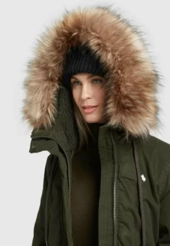 Coupon 🎁 Khujo CODISH - Wintermantel - Dunkelgrün, Damen 🧨 -Khujo Exquisiter Laden e84def3c0cab42afb22e7a8ba7d2c1b3