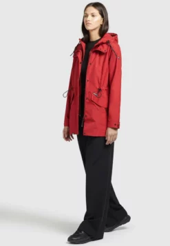 Bester Verkauf 😀 Khujo FELINA - Regenjacke / Wasserabweisende Jacke - Rot, Damen ❤️ -Khujo Exquisiter Laden f00cbd0d10ca4d53aa7602c06a076075