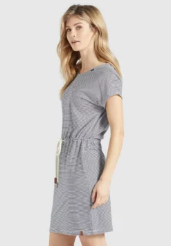 Besorgen ⭐ Khujo ANNEMARIE - Jerseykleid - Weiß-blau Gestreift, Damen 🛒 -Khujo Exquisiter Laden f147ec6e33294b38bb13dd94f734ff8a
