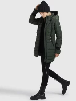 Bestes Angebot 👏 Khujo SHINE2 LIGHT - Wintermantel - Dunkelgrün, Damen 🛒 -Khujo Exquisiter Laden f23e6b8a86fb4440a3396a2a178c0a71