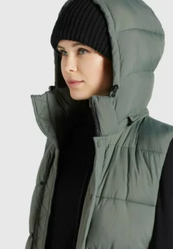 Am billigsten 💯 Khujo MAGNETA MATT - Weste - Graugrün, Damen ✨ -Khujo Exquisiter Laden f9430abade30422295ab085a07de991e